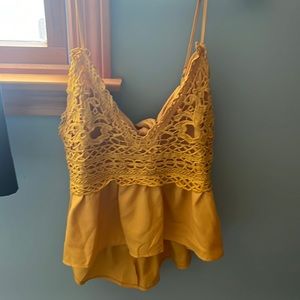 SHEIN yellow tank top